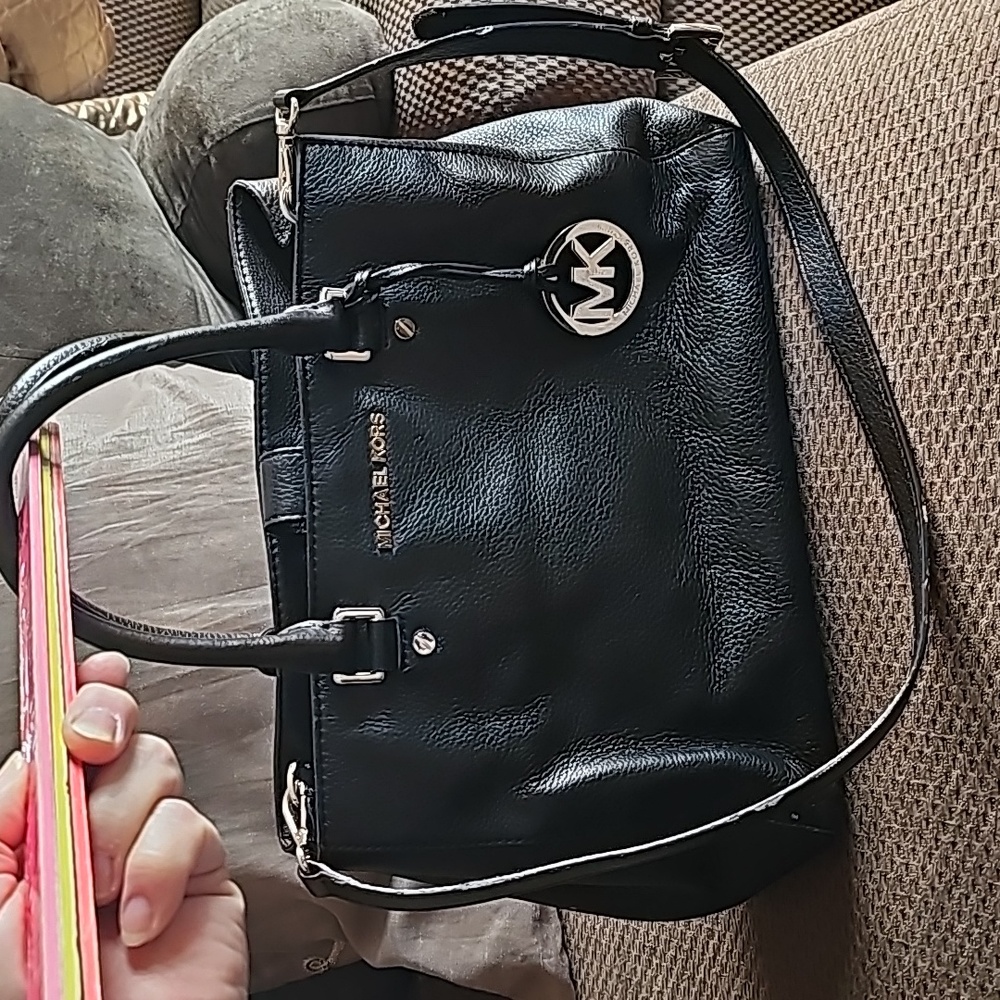 Michael Kors Black Leather Purse